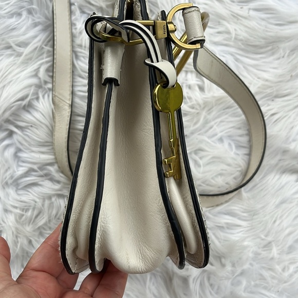 Fossil Ryder Mini Satchel genuine leather crossbody/shoulder or tote bag - Picture 11 of 16